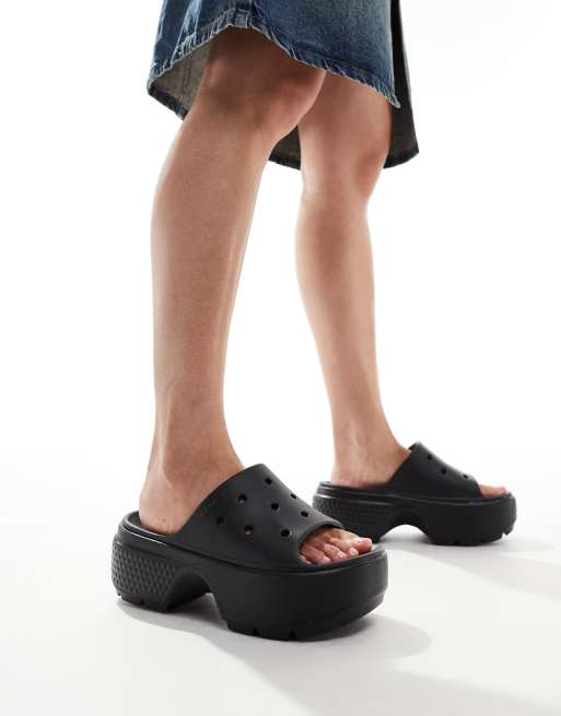 Stacked crocs on sale