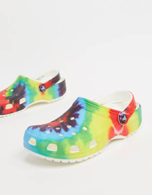 new tie dye crocs