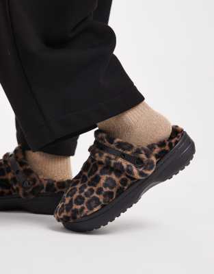  Unfurgettable clog in brown leopard print