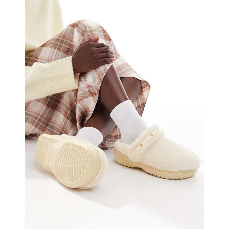 CROCS Cream Quilted Slip-On Shoes CROCS | Shoes | Crocs Cream Slippers With Perforated Design  main image 2