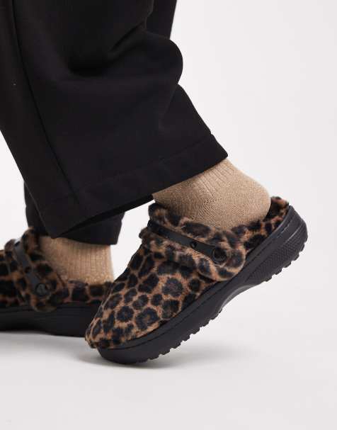 Crocs - Unfurgettable - Klompen in bruine luipaardprint - view 1