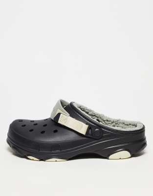 Crocs - Unisex - All Terrain - Gefütterte Clogs in Schwarz