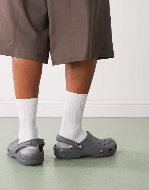 Crocs Unisex classic clog in slate grey ASOS