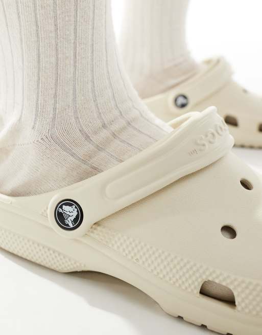 Crocs unisex classic clogs in bone ASOS