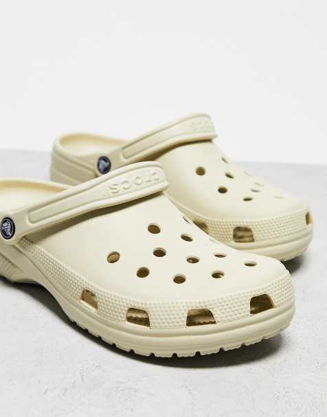 Crocs  unisex classic clogs in bone - view 1