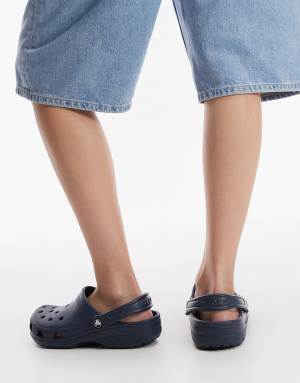 Crocs unisex classic clogs in navy