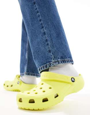 Unisex Classic clogs in neon yellow