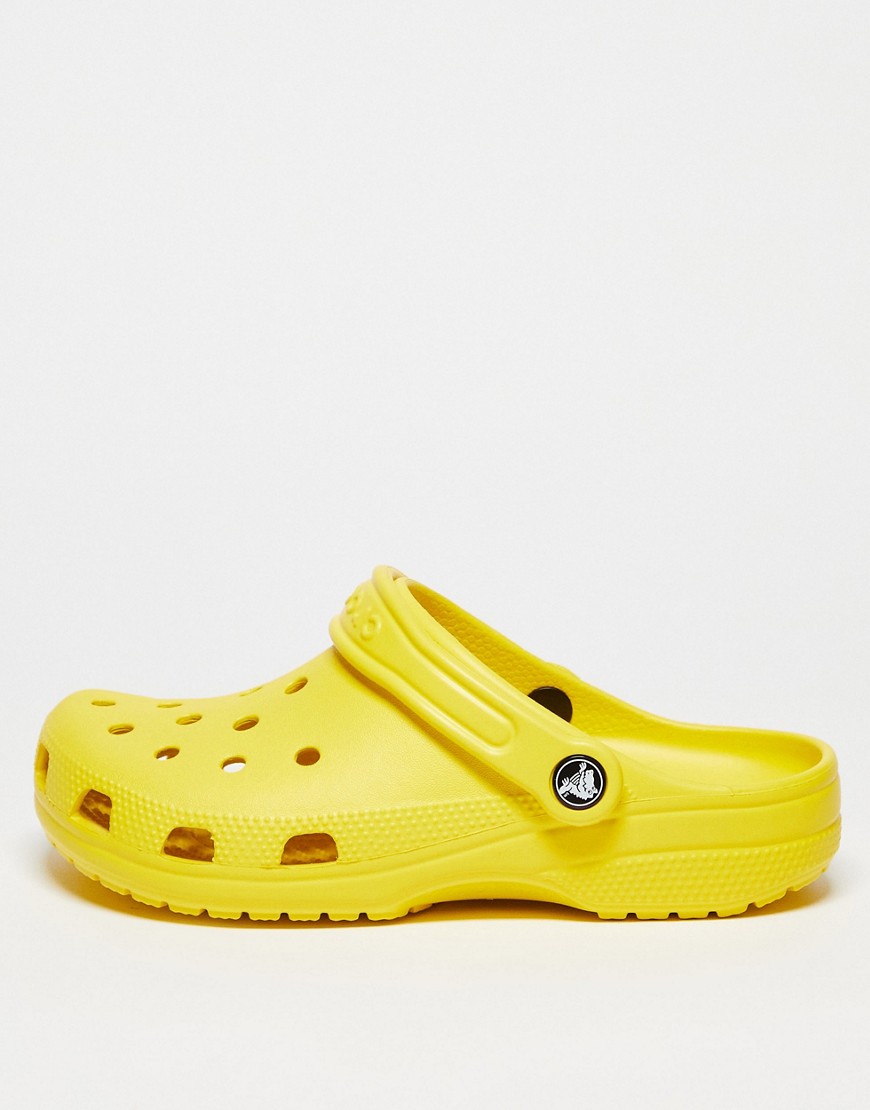Crocs unisex classic clogs in sunflower yellow