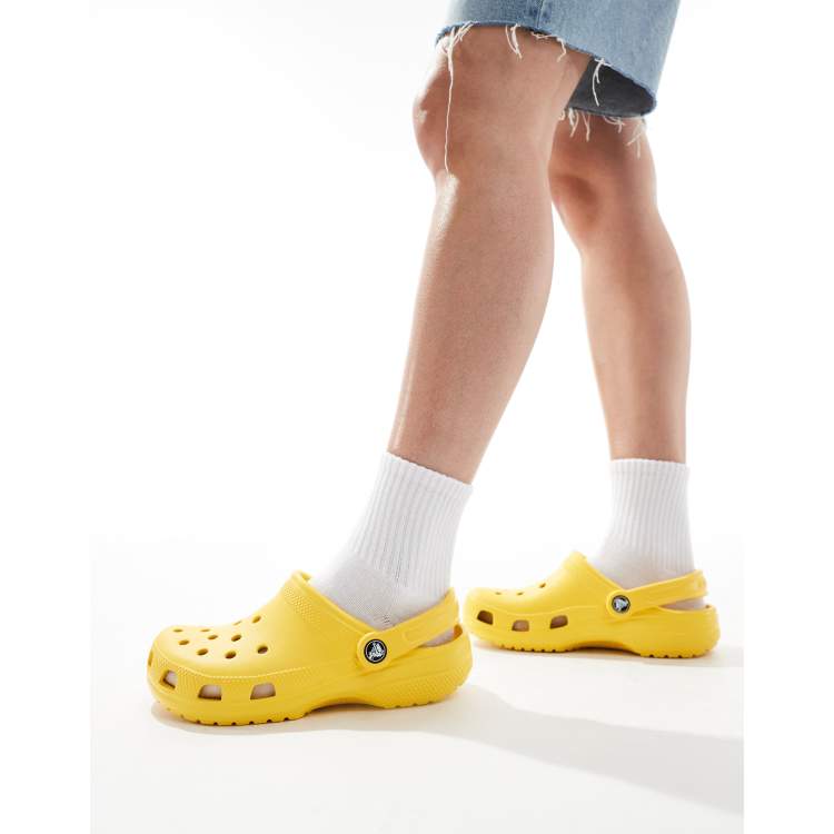 Dark on sale yellow crocs