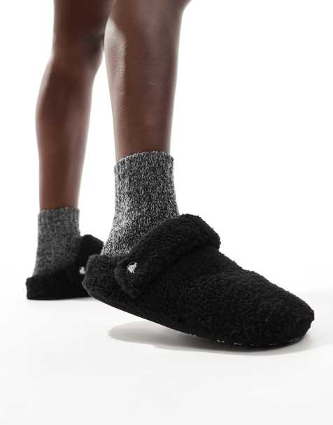 Crocs Unisex – Classic Cozzzy – Czarne kapcie - view 1