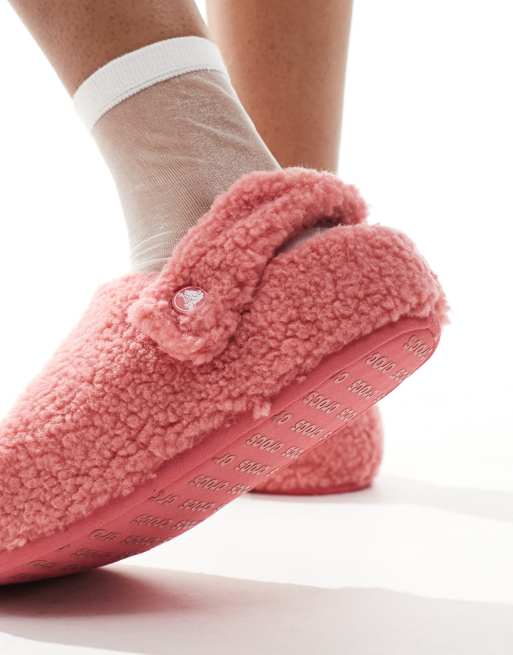 Crocs Unisex Classic cozzzy slipper in pink ASOS