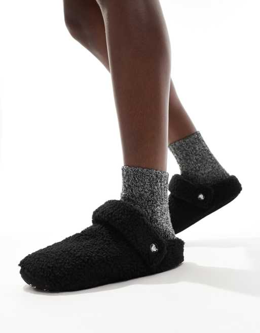 Crocs Unisex Classic Cozzzy slippers in black, 2 of 4