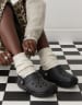 Crocs unisex classic lined clogs in black | ASOS