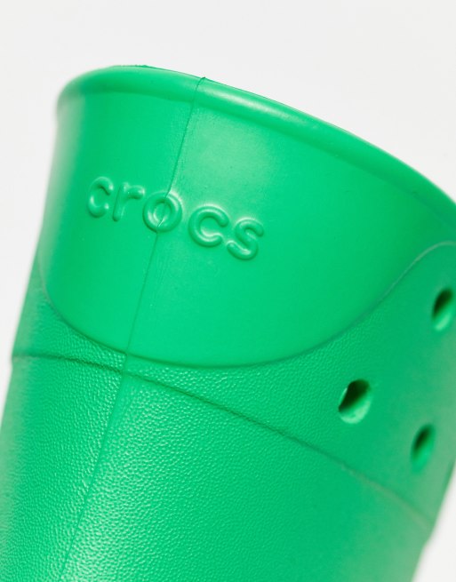 Crocs unisex crush rain boot in green | ASOS