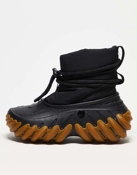 Crocs unisex echo boots in black gum - view 1