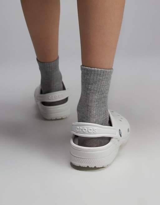 Crocs - Unisex - Klassiske clogs i hvid, 4 af 4