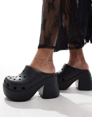 Crocs Unisex Siren clogs in black