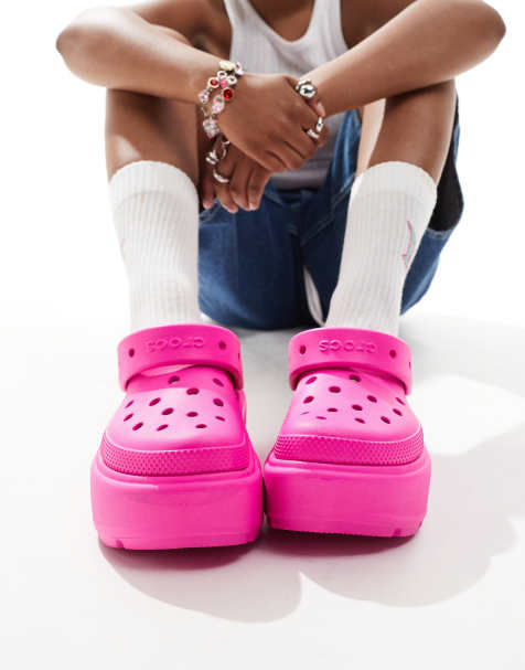 Crocs Unisex Stomp clog in pink - view 1