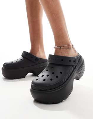 Crocs Unisex Stomp clogs in black