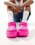 [Crocs] Crocs Unisex Stomp clogs in pink 43-44 PINK