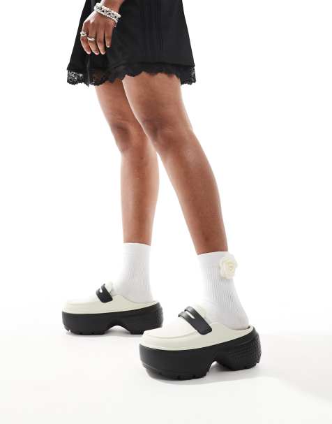 Crocs Unisex Stomp loafer in white - view 1