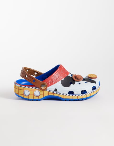 Crocs Unisex Toy Story Woody Classic Clogs in blue jeans - view 1