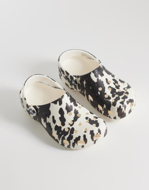 Crocs - Zoccoli classici animalier con stampa pezzata, 2 di 4