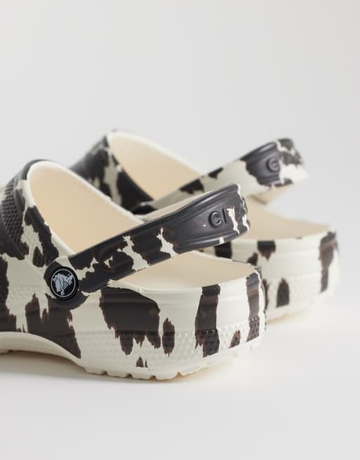 Crocs - Zoccoli classici animalier con stampa pezzata, 4 di 4