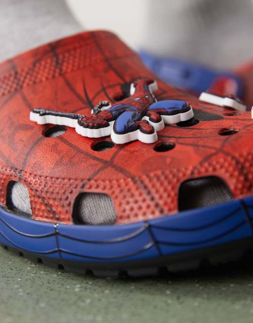 Crocs - Zoccoli classici blu con design a tema Spiderman, 2 di 4