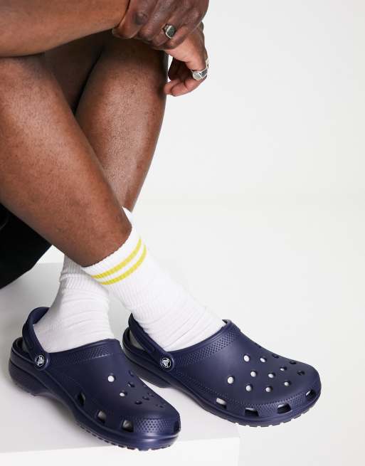 Crocs - Zoccoli classici color blu navy, 4 di 4