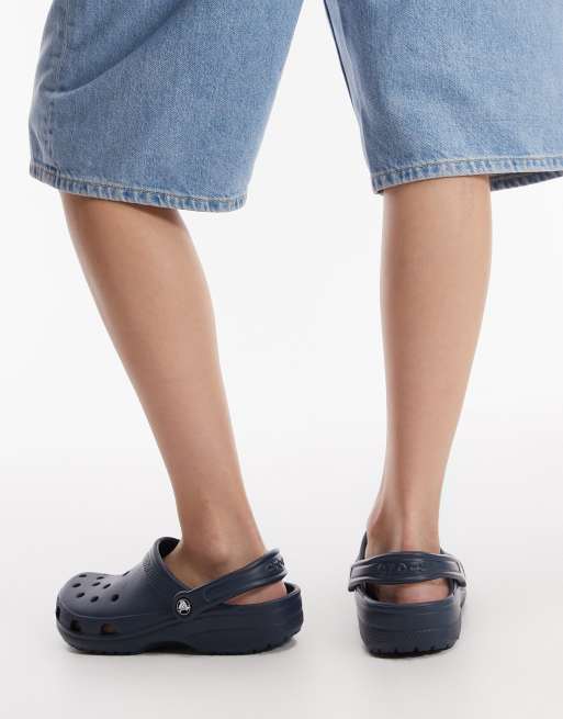 Crocs - Zoccoli classici unisex blu navy, 3 di 4