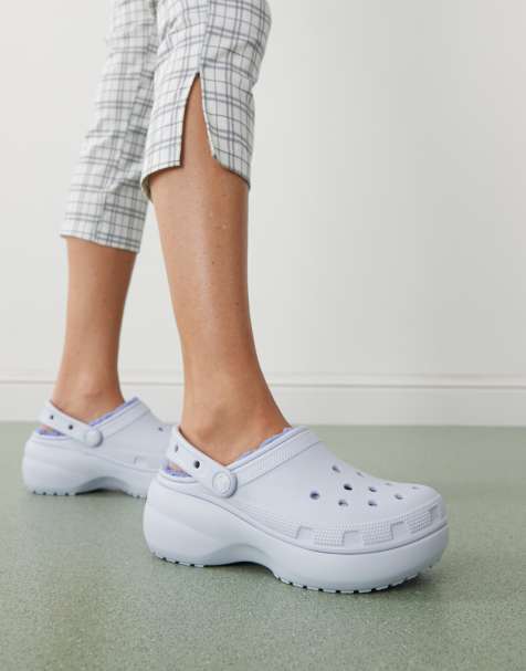 Crocs - Zoccoli con plateau classici foderati viola - view 1
