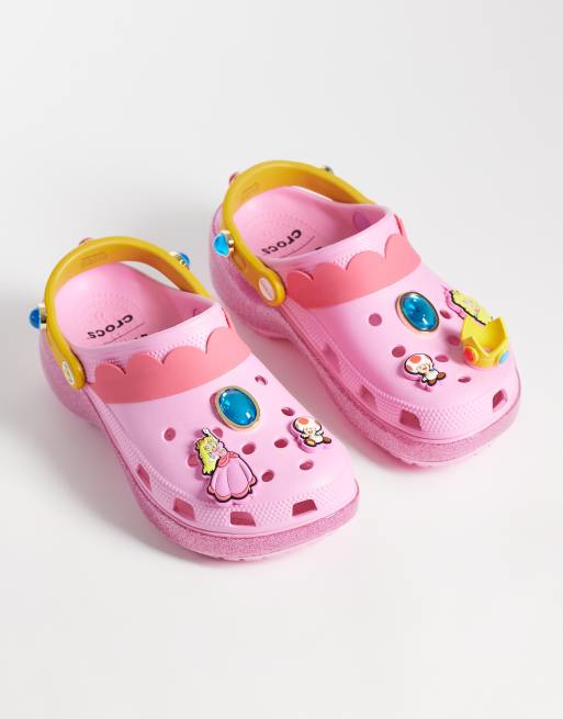 Crocs - zuecos clásicos de plataforma Princess Peach, 2 de 4