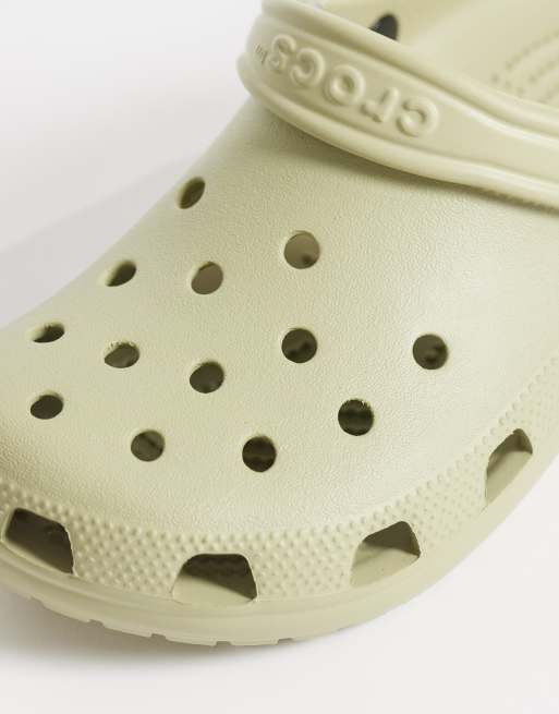 Crocs - zuecos Classic en verde tac, 3 de 4