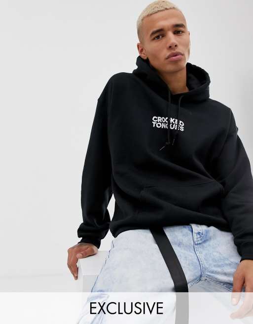 Asos crooked sale tongues hoodie