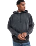 [Crooked Tongues] Crooked Tongues oversized hoodie in washed black 2XS Washed Black