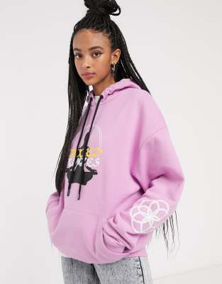 crooked tongues oversized hoodie