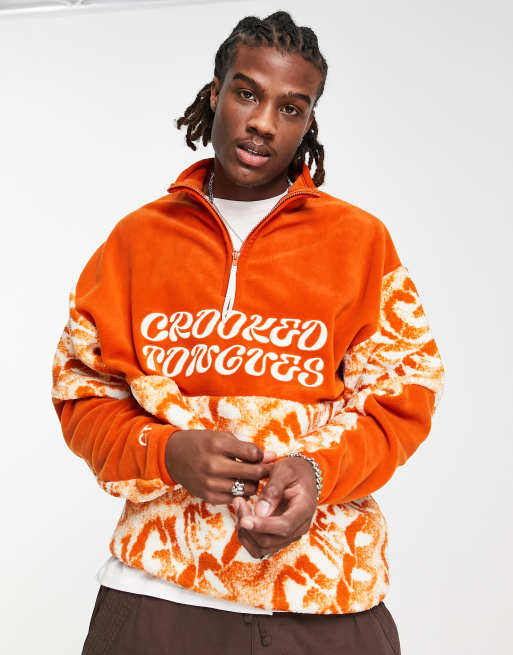 Orange best sale quarter zip