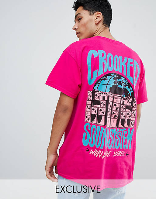 Crooked Tongues oversized t-shirt with sound system print | ASOS