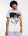 Crooked Tongues - T-shirt med splejset katteprint i forskellige farver