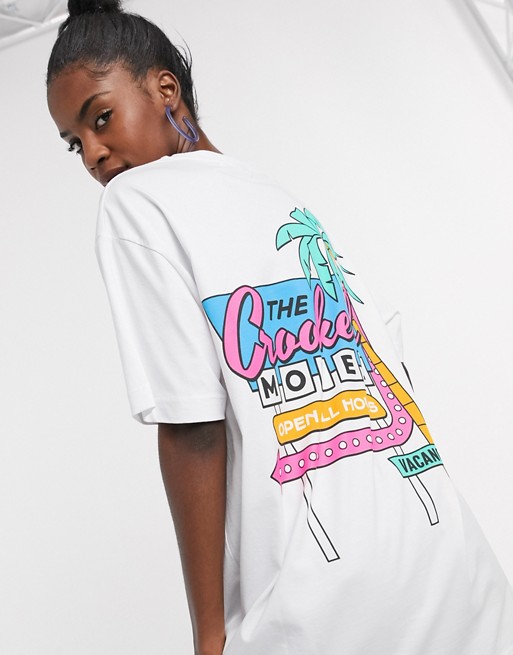 Crooked Tongues t-shirt with motel print