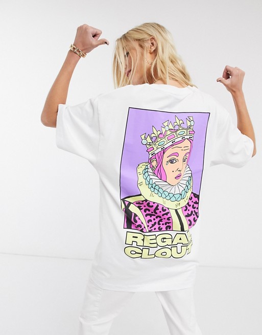 Crooked Tongues t-shirt with regal print