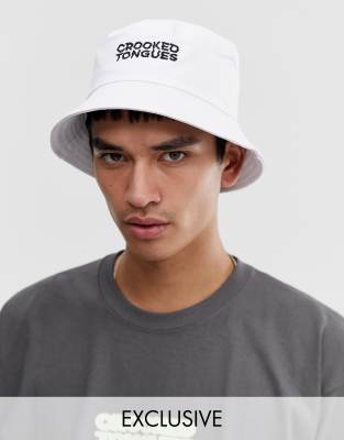 asos white bucket hat