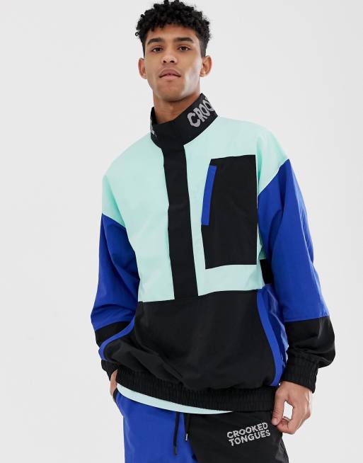 Crooked Tongues woven overhead track jacket | ASOS