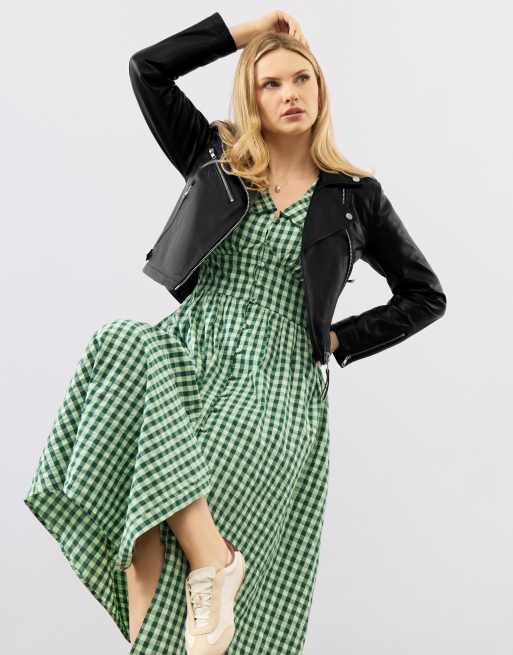 Cropped real leather biker jacket, 5 of 5