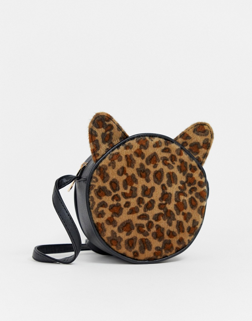 Crossbody-taske i leopard fra Yoki-Multifarvet