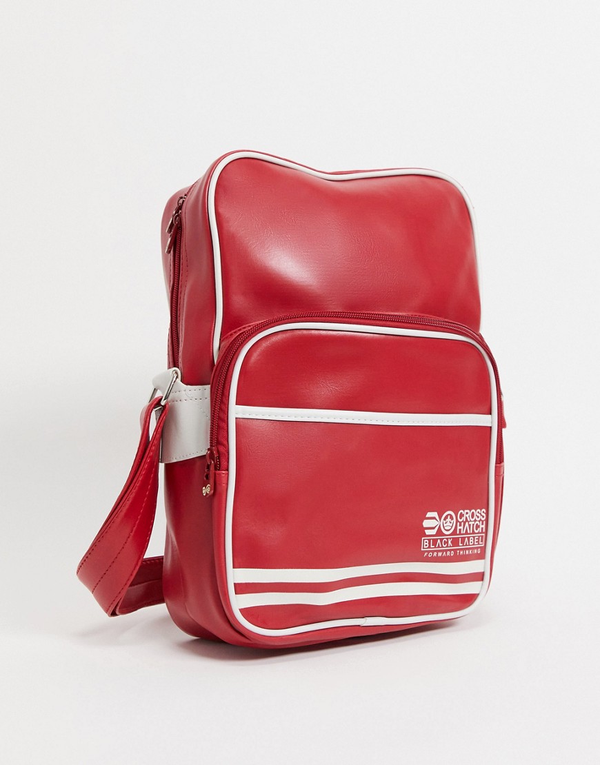 Crosshatch flight bag-Red