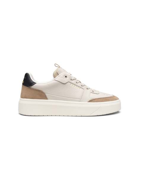 Cruyff Endorsed pro trainers in cream - view 1