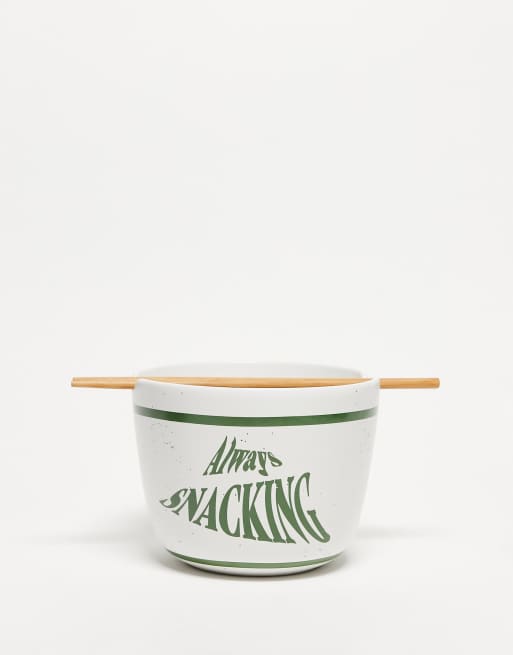 Cuenco para fideos con texto 