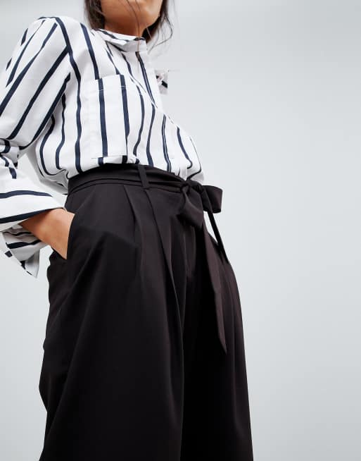 Culotte con lazada en la cintura Mix & Match de ASOS DESIGN, 3 de 4
